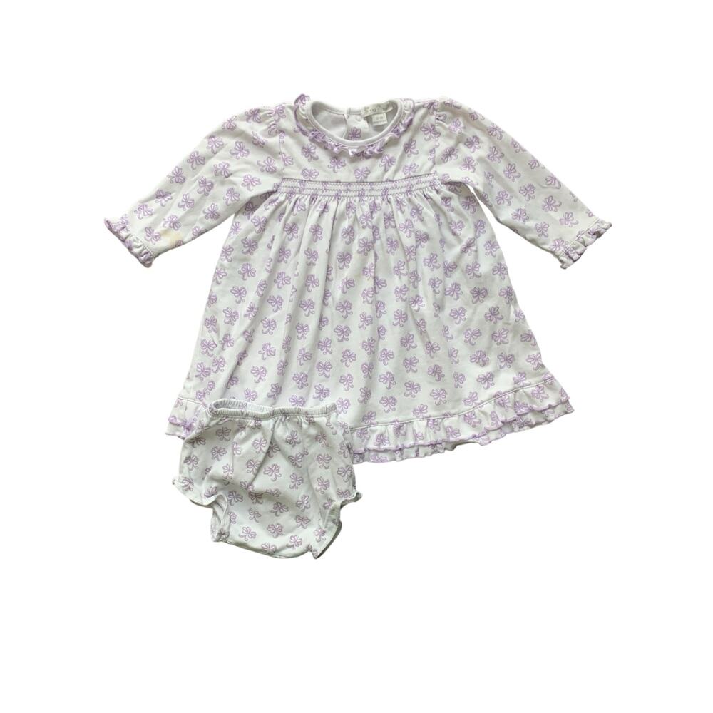 Kissy Kissy Pima Cotton Lilac Bow Dress